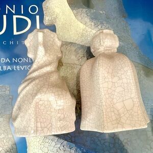 Antonio Gaudi Cream Ceramic Salt And Pepper Set